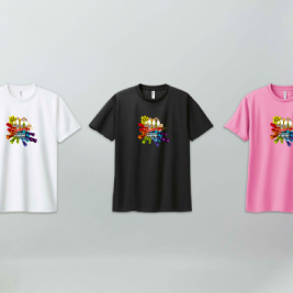 ウェアプリント例 Tシャツの写真